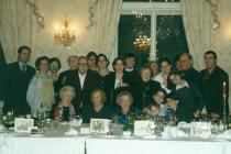 Rosa Rosenstein celebrating her 90th birthday with her family