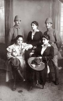 Malka Natan with her sisters