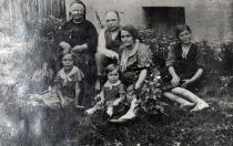 Victoria Behar's family on a visit in Dupnitsa