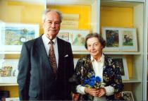 Siima Shkop with her husband Victor Mellov
