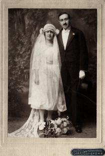 Wedding photo of Gyula and Margit Preisz