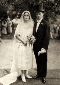 Wedding photo of Miklos and Margit Preisz