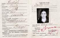 Gusta Rudich's deportee ID card