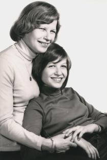 Agnesa Urbanova with her daughter Tatjana