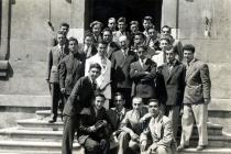 Harun Bozo with his fellow students at the St. Benoit Lycee