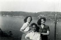 Harun Bozo with friends at an outing at the Rumeli Hisari fortress