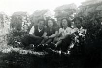 Harun Bozo with friends at the Rumeli Hisari fortress
