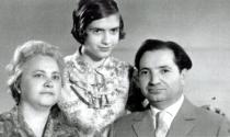 Dora Slobodianskaya with her daughter Polina Slobodianskaya and her husband Boris Slobodianskiy