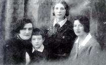 Seraphima Gurevich with her mother, Elizabeth Gurevich,  her mother's friend and her friend's daughter