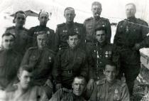Vladimir Olgart with fellow soldiers
