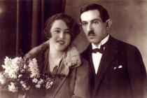 Wedding picture of Marie Ginzova and Otto Ginz