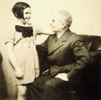 Viera Slesingerova and her father Otto Pollak