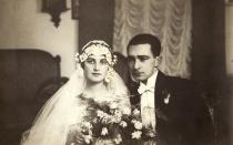 Wedding picture of Olga and Ferdynand Pamm
