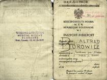 Passport of Alfred Borowicz