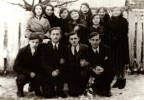 Apolonia Starzec with her friends in Radomsko