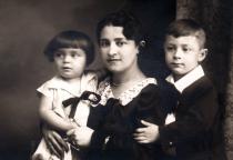 Otto and Ivan Simko with their mother Irena Simkova