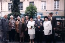 Mesko Nikolai with members of the Mukachevo Seniors Club